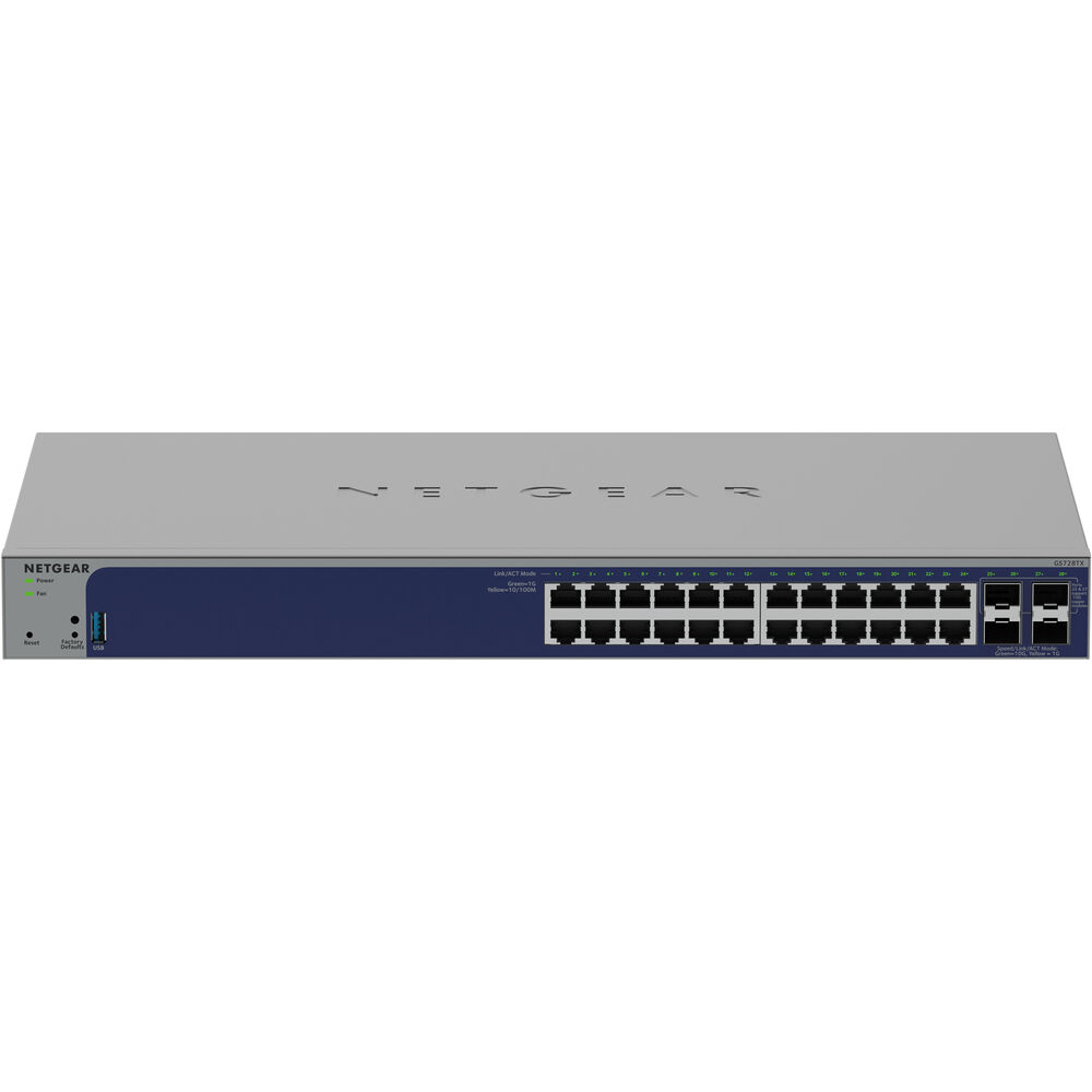 Netgear GS728TX-300NAS Business GS728TXv3 Ethernet Switch - 24 Ports