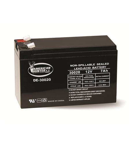 American Hunter GSM-DE-30020 12V 7 AMP HR RECHARGEABLE BATTERY