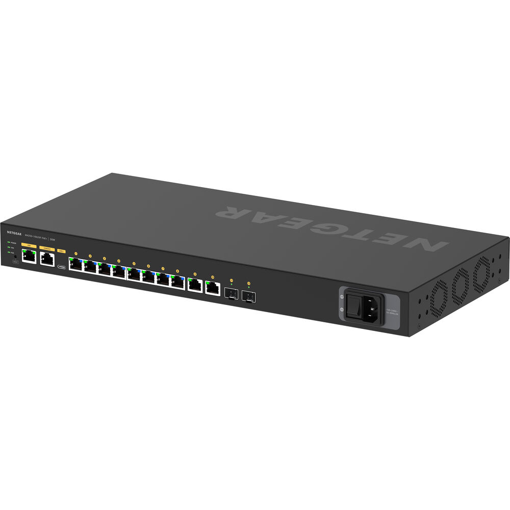 Netgear GSM4212PX-100NAS AV Line M4250-10G2XF-PoE+ Ethernet Switch