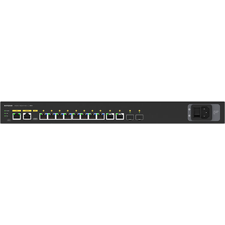 Netgear GSM4212UX-100NAS AV Line M4250-10G2XF-PoE++ Ethernet Switch - 10 Ports