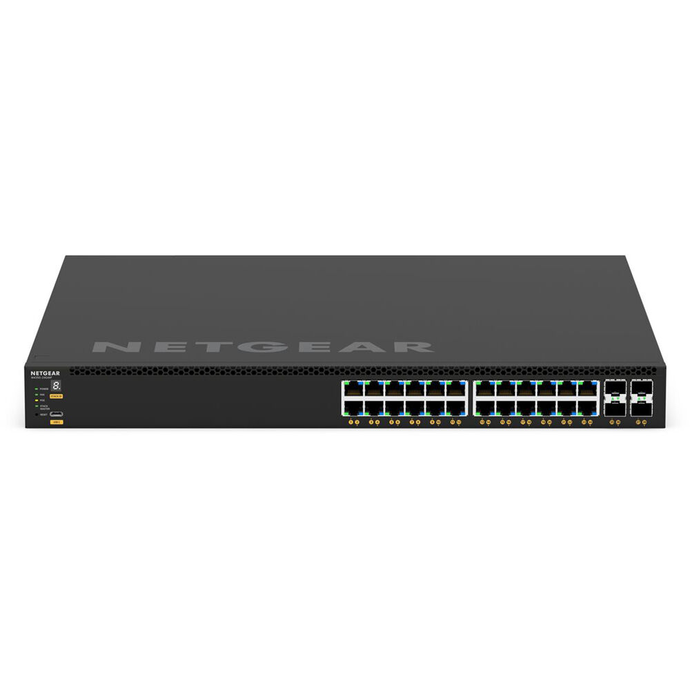 Netgear GSM4328-100NES AV Line M4350-24G4XF Ethernet Switch - 24 Ports