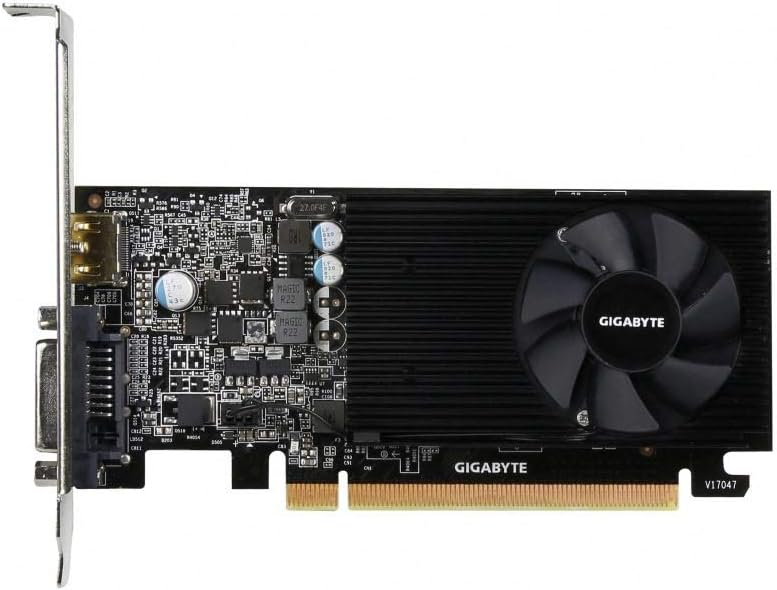 Gigabyte GV-N1030D4-2GL GT 1030 Low Profile D4 2G - Graphics card - DVI, HDMI