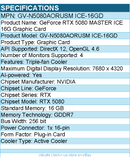 GIGABYTE GV-N5080AORUSM ICE-16GD NVIDIA GeForce RTX 5080 Graphic Card