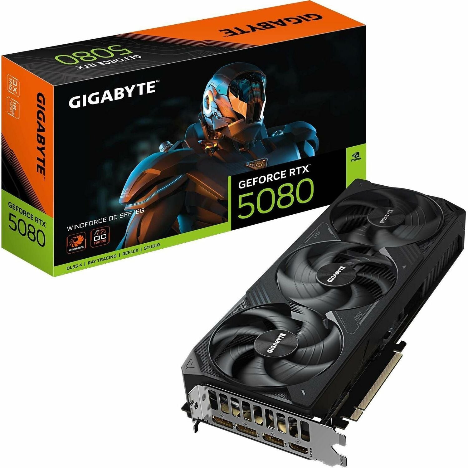 Gigabyte GV-N5080WF3OC-16GD NVIDIA GeForce RTX5080 16GB GDDR7 DP HDI- Graphics