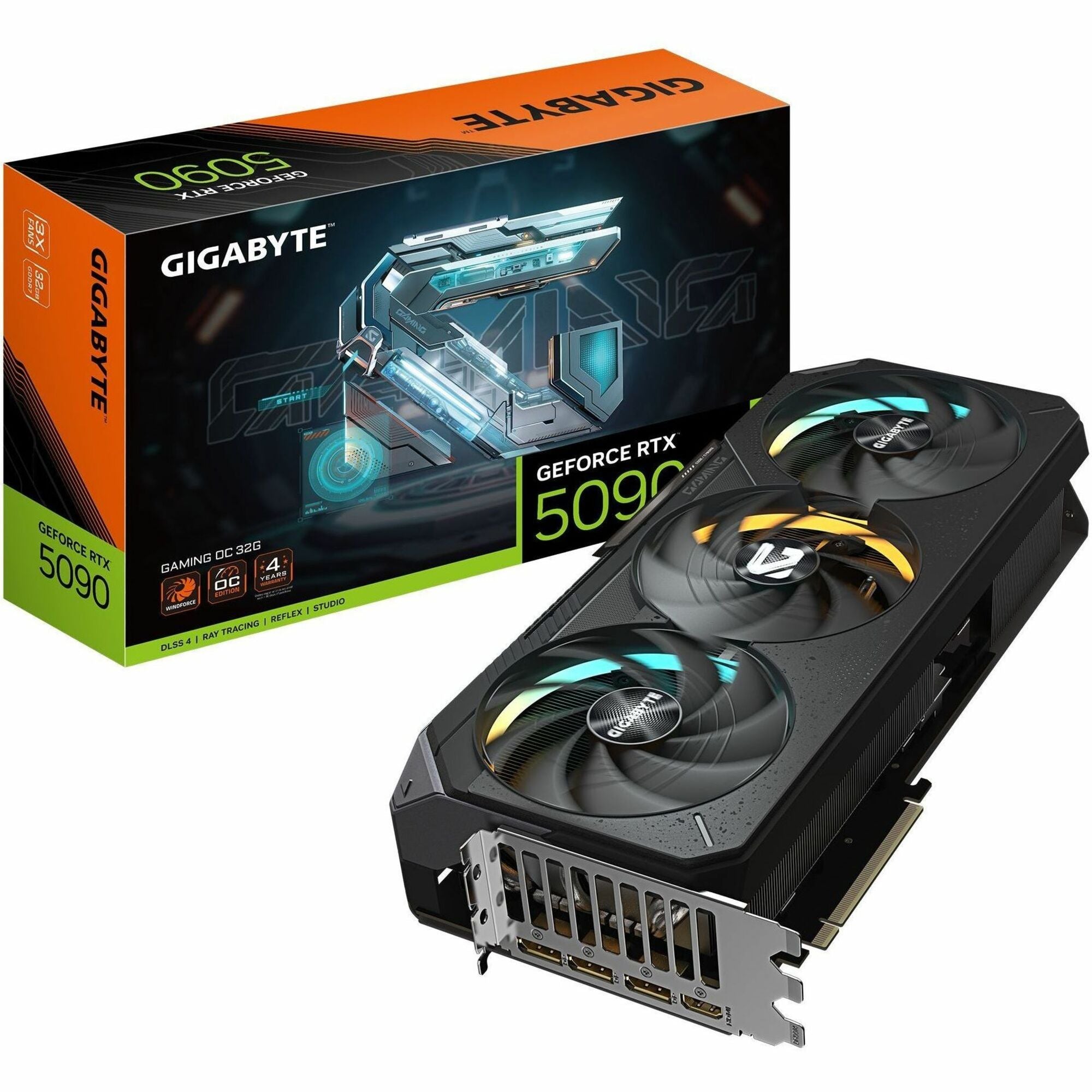 Gigabyte GV-N5090GAMING OC-32GD NVIDIA GeForce RTX5090 32GB GDDR7 DP HDI- GPU