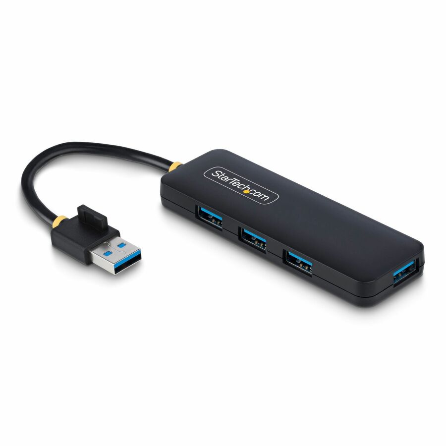 StarTech H5A4A-USB-HUB 4-Port USB-A Hub, 5Gbps, Bus Powered - Black