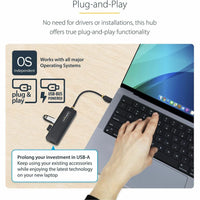 StarTech H5C4A-USB-HUB 4-Port USB-C Hub, 5Gbps, USB-C to 4x USB-A, Bus Powered
