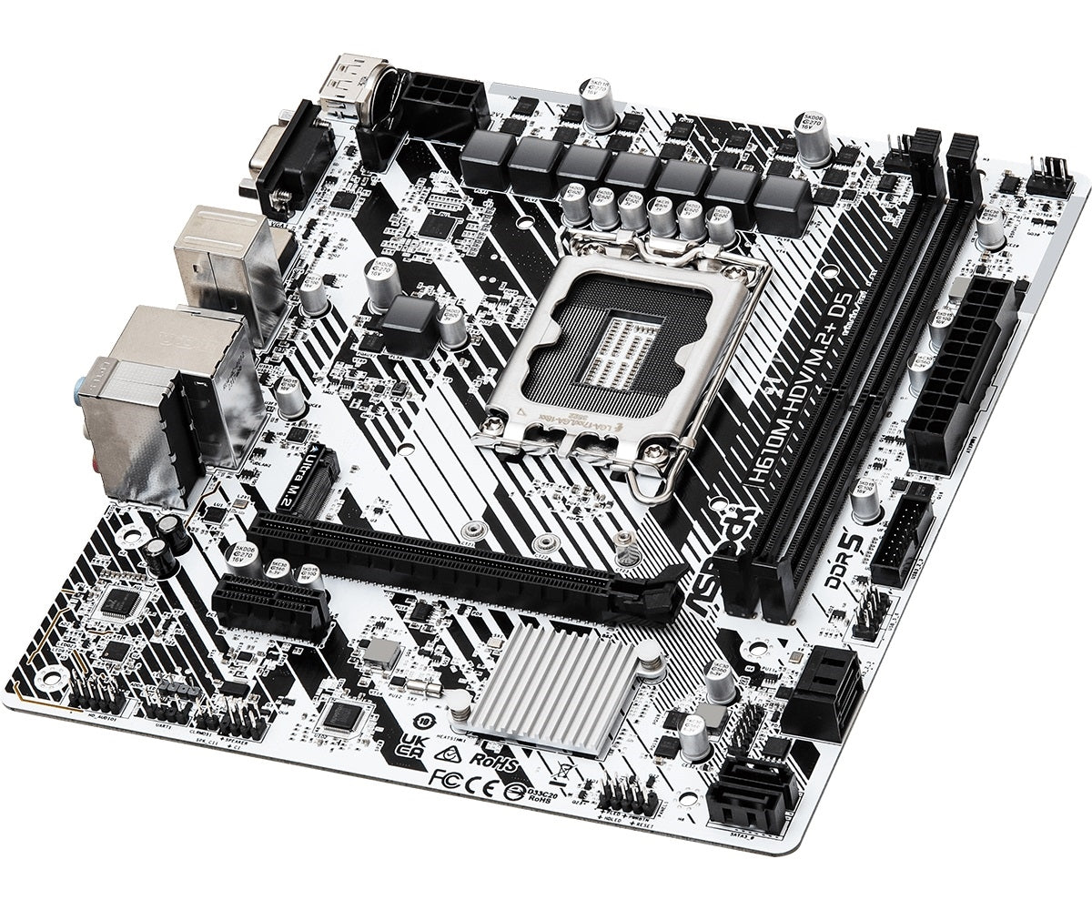 ASRock H610M-HDV/M.2+ D5 - Motherboard - micro ATX - LGA1700 Socket