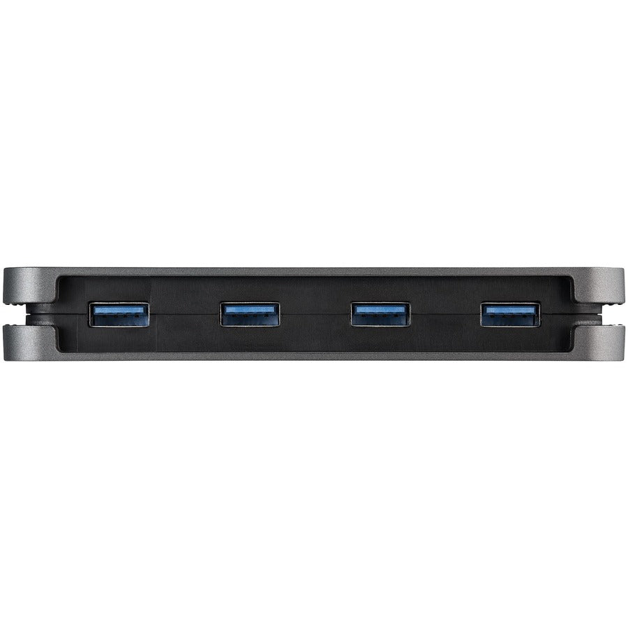 StarTech HB30AM4AB 4 Port USB 3.0 Hub, 4x USB-A, 5Gbps - Black, Space Gray