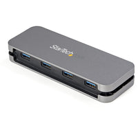 StarTech HB30AM4AB 4 Port USB 3.0 Hub, 4x USB-A, 5Gbps - Black, Space Gray