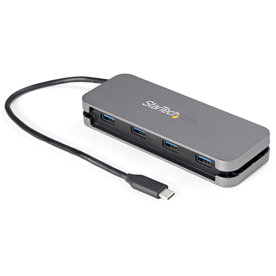 StarTech HB30CM4AB 4 Port USB C Hub - 4x USB-A - 5Gbps USB 3.0 Type-C Hub