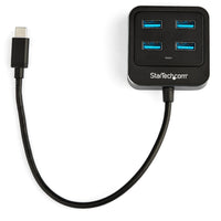 StarTech HB31C4AB 4 Port USB C Hub - USB-C to 4xUSB-A - 10Gbps