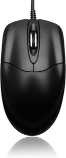 Adesso HC-3003US 3 Button Desktop Optical Scroll Mouse (USB) - Optical - Cable