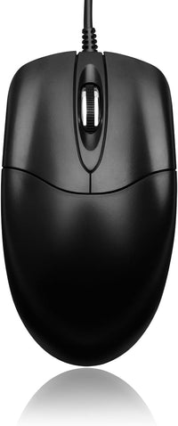 Adesso HC-3003US 3 Button Desktop Optical Scroll Mouse (USB) - Optical - Cable