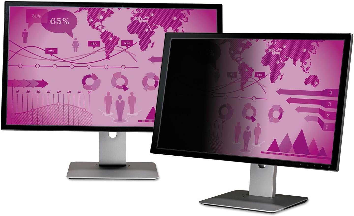 3M HC215W9B High Clarity Privacy Filter for 21.5in Monitor, 16:9