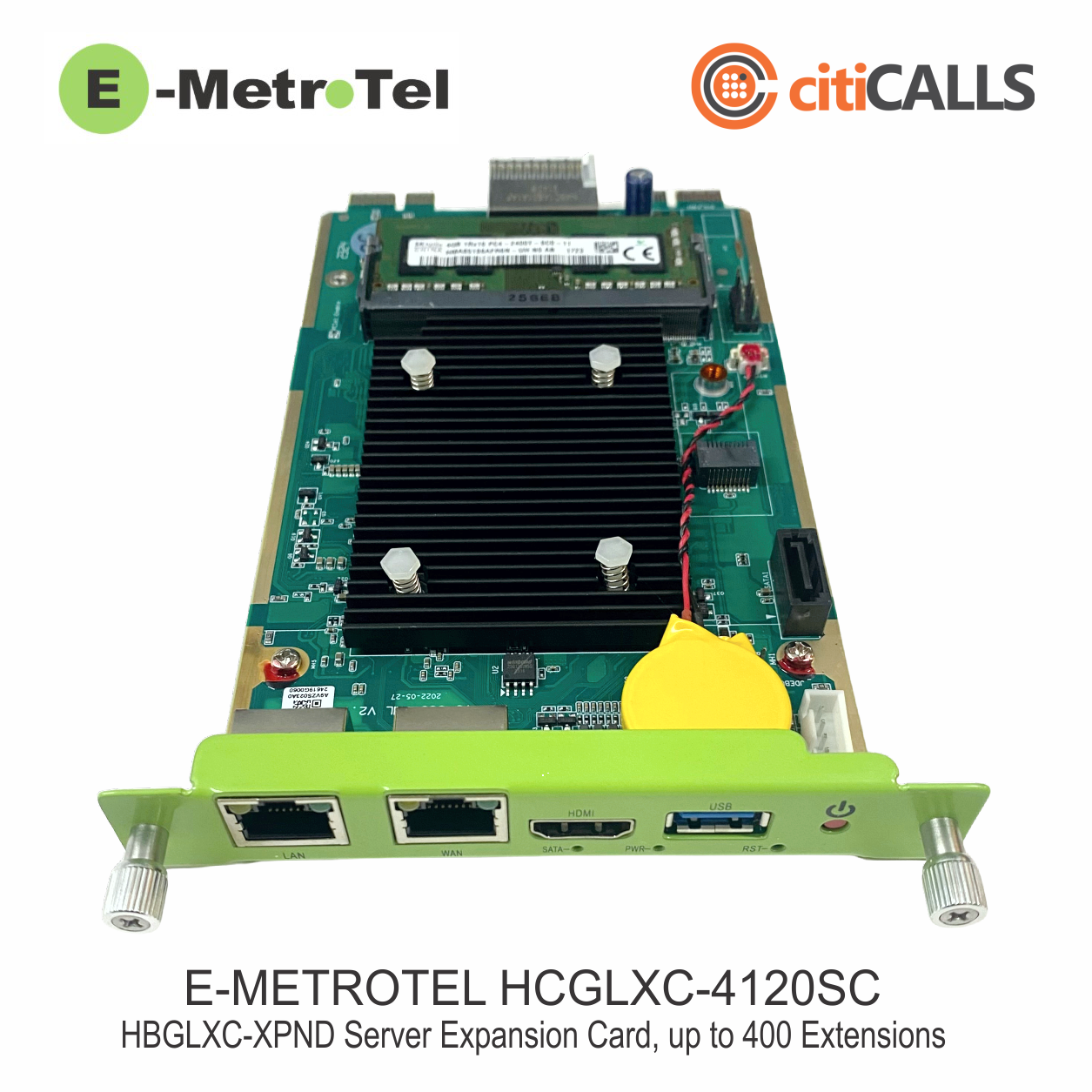 Galaxy HCGLXC-4120SC UCX IP PBX Server Card for HBGLXC-XPND for 400 Extensions