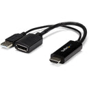 StarTech HD2DP Video to DisplayPort Adapter - 4K 30Hz - Black