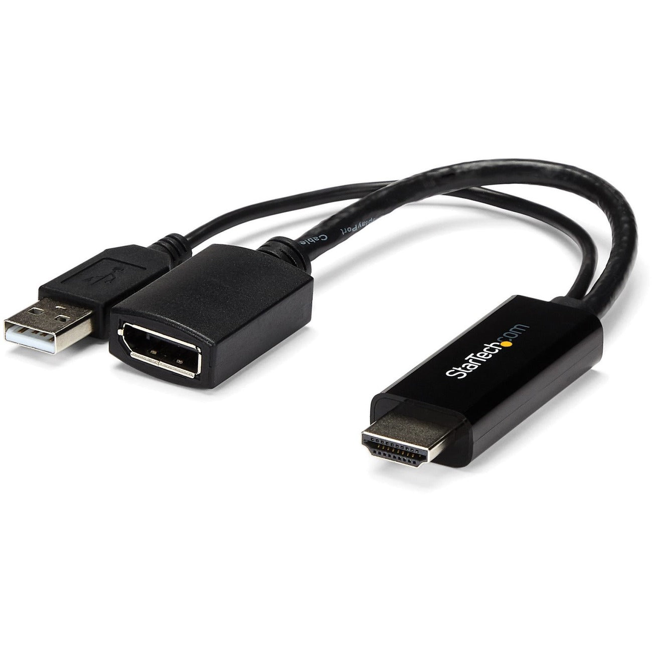 StarTech HD2DP Video to DisplayPort Adapter - 4K 30Hz - Black