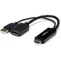 StarTech HD2DP Video to DisplayPort Adapter - 4K 30Hz - Black