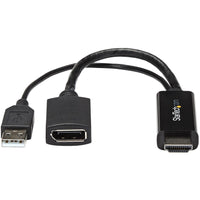StarTech HD2DP Video to DisplayPort Adapter - 4K 30Hz - Black