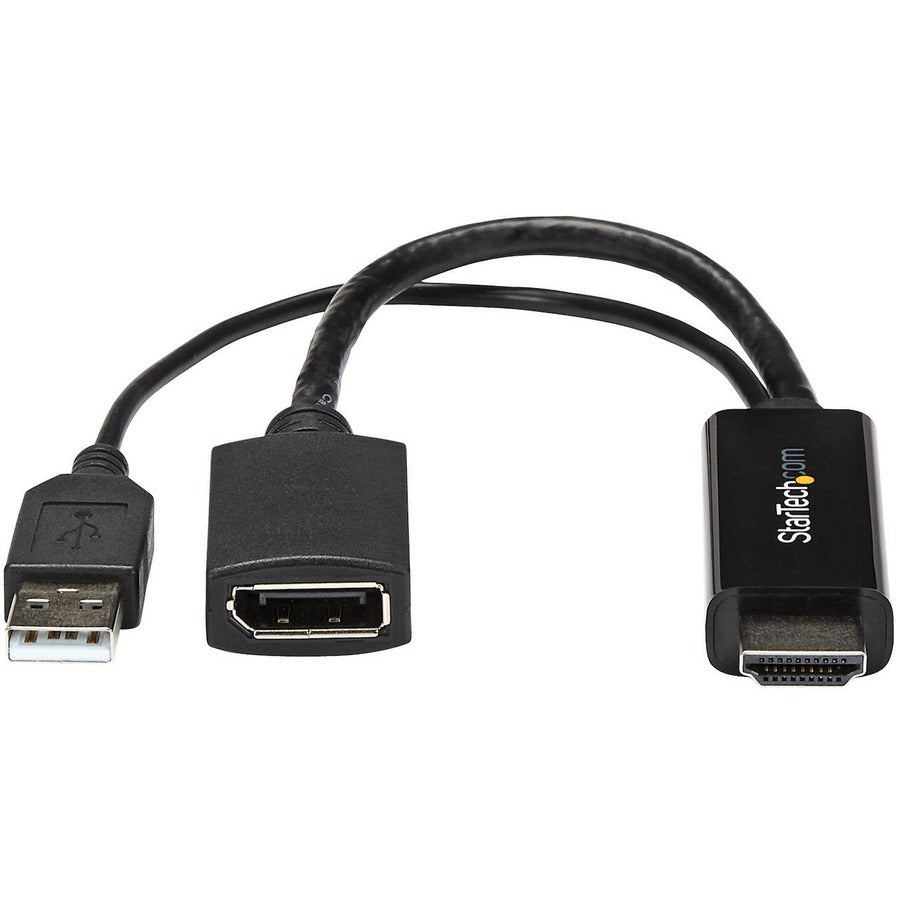 StarTech HD2DP Video to DisplayPort Adapter - 4K 30Hz - Black