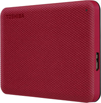 Toshiba HDTCA10XR3AA Canvio Advance - Hard drive - 1 TB - external - 2.5" - Red