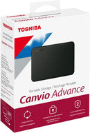 Toshiba HDTCA20XK3AA Canvio Advance - Hard drive - 2 TB - external - 2.5" -Black