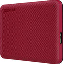 Toshiba HDTCA20XR3AA Canvio Advance - Hard drive - 2 TB - external - 2.5" - Red