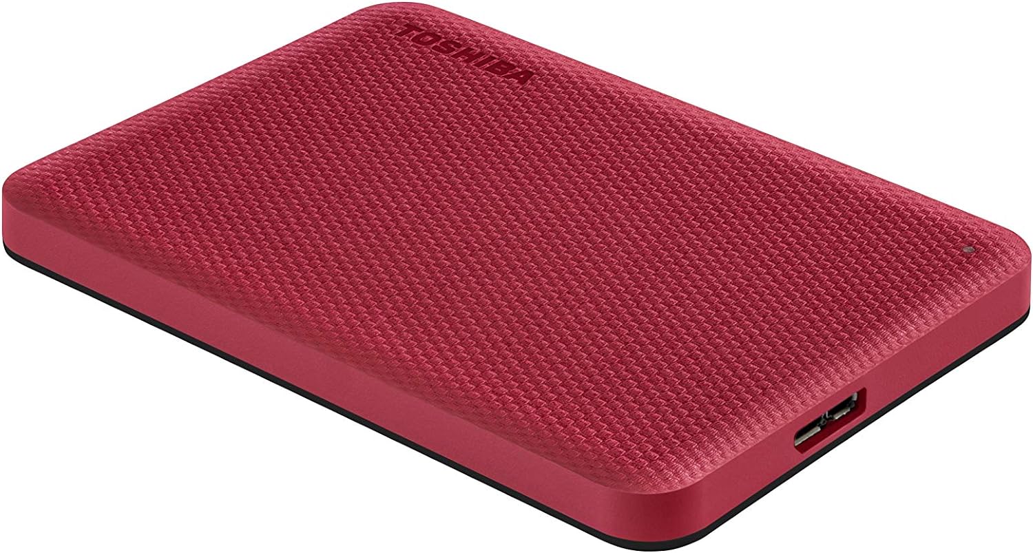 Toshiba HDTCA20XR3AA Canvio Advance - Hard drive - 2 TB - external - 2.5" - Red