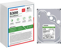 Toshiba HDWT140UZSVAR S300 Surveillance - Hard drive - 4 TB - internal - 3.5"