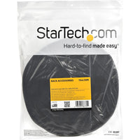 StarTech HKLP50 Hook-and-Loop Cable Management Tie - Fabric - Black