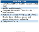 Viking Solutions HME-VSL001 SWIVEL LIFT - HITCH MOUNTED LIFT SYSTEM