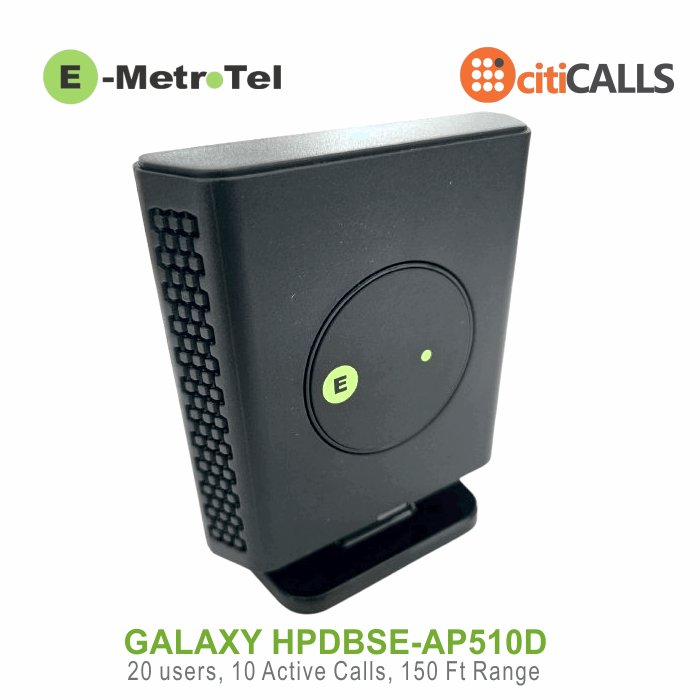 Galaxy AP510D UCX DECT Base Station Wireless VoIP up to 20 users 150ft PoE Ready