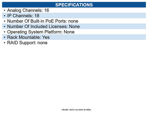 Hanwha HRX-1634-8TB 16-Channel Pentabrid DVR, 128 Mbps, 8TB