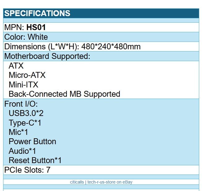 Montech HS01W ATX Mid Tower PC Gaming Case High Airflow Mesh Front Panel White