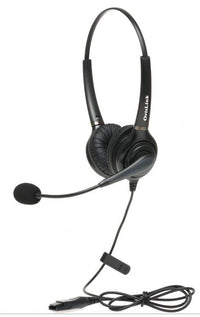 Ovis HS84-YEL Dual Ear Headset w QuickDisconnect Cable for Avaya Cisco Panasonic