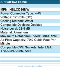Lian-Li HSLCD36NW Hydroshift LCD 360 AIO Liquid Cooler (White)