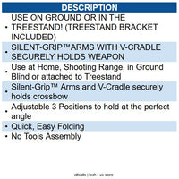 Hawk HWK-3047-1 KWIK-GRAB CROSSBOW STAND