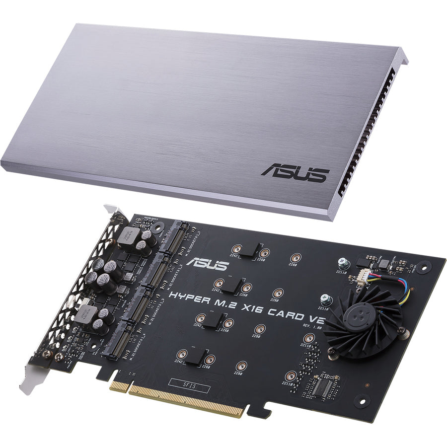 ASUS HYPER M.2 X16 CARD V2 PCIe 3.0 X4 Expansion Card V2 Supports 4 NVMe M.2