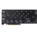 ASUS HYPER M.2 X16 GEN 4 CARD PCIe 4.0 X4 Expansion Card Supports 4 NVMe M.2