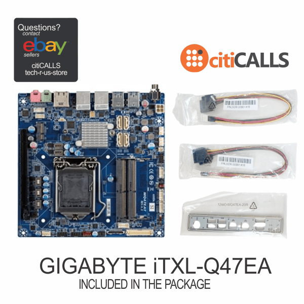 Gigabyte iTXL-Q47EA Motherboard Q470E LGA1200 Max.64GB DDR4 Thin Mini-ITX