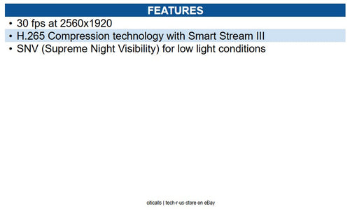 Vivotek IB9383-HV C-Series 5MP IP Bullet Camera, 2.8mm Fixed Lens, 30m IR