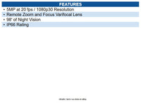 Pelco IBV529-1ER Sarix Value Series 5mp Environmental IR Network Bullet Camera