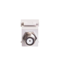 ICC ICC-IC107B5FWH MODULE- F-TYPE- NICKEL PLATED- WHITE