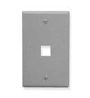 ICC ICC-IC107F01GY FACEPLATE- FLAT- 1-GANG- 1-PORT- GRAY