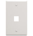 ICC ICC-IC107F01WH FACEPLATE- FLAT- 1-GANG- 1-PORT- WHITE