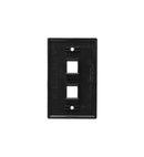 ICC ICC-IC107F02BK FACEPLATE- FLAT- 1-GANG- 2-PORT- BLACK