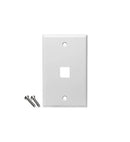 ICC ICC-IC107F1CWH FACEPLATE- FLAT-1-GANG-1-PORT- 25PK- WH