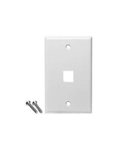 ICC ICC-IC107F1CWH FACEPLATE- FLAT-1-GANG-1-PORT- 25PK- WH