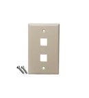 ICC ICC-IC107F2CIV FACEPLATE- FLAT-1-GANG-2-PORT- 25PK- IV